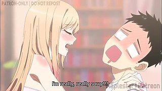 Hentai Babe Marin Blowjob & Riding Big Ass POV - Japanese XXX