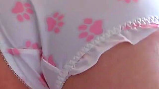 Sexy Panties Stepsister Teasing with Her Perfect Ass