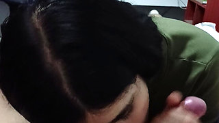GYMGIRL SUCKS MY COCK LIKE A CHAMPION