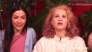 Hot German Amateur Threesome - Redhead Lesbians Share Lust & Pussy Action