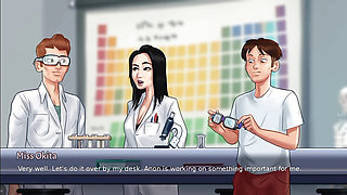 Ms. Okita in the Lab (Summertime Saga Gameplay)