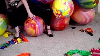 JJ Balloon Inflatables Femdom Mistress Destroys Your