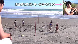 Short Guy's Beachside Pickup of Tall Volleyball Girls in Magic Mirror Car x7xAA042DC4FD3B365FC6
