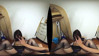 Glamour teen seductress hot VR sex video