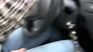 Toilet slut sucking cock