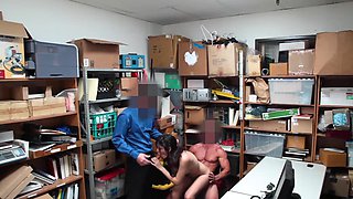 Audrey Royal and Wrex Oliver get fucked by Jason Foreskin in an intense office scene.