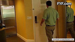 Eva Notty's Sexy Stocking Seduction: A steamy hotel fuck with a big cock and a tight pussy