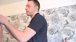 Hot Mature Wife Cheating on Her Husband with Youngster Stud