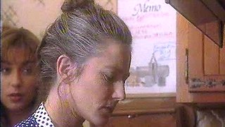 Gorgeous brunette babe fucked hardcore in the bathroom
