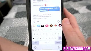 Screwing the Step-Sister While Sexting the Girlfriend