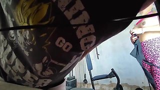 penetrating the bodacious dark haired Indian chick at the gym