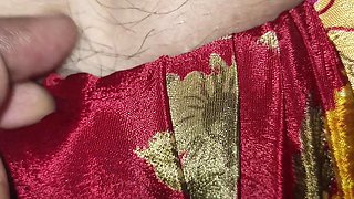 Tamil Couple Saree Romance Sitting in Bed Part 1