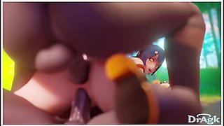 Genshin Impact - Xianling Fucked And Creampied - Car Toon