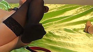 The Pussy of a Submissive Bondage Slave Is Stretched and Fucked with Anything