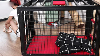 Barefoot Girl in a Cage