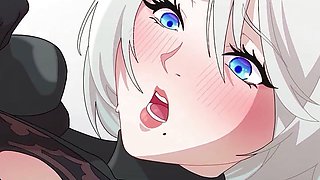 neir autonoma hentai 2B getting creampied in her tight anal 2D animation