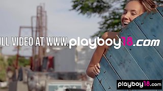 Naked all natural Russian beauty posing