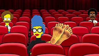 Hot Milf Mrs. Simpson Teases with Dirty Feet - Foot Fetish JOI & Cartoon Parody