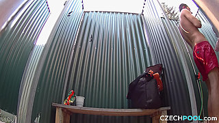 Czech Pool 16: Shower Blowjob