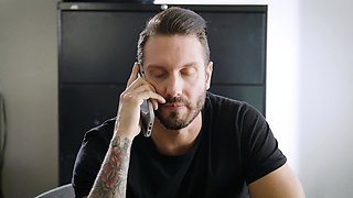 Blonde teen Vanessa Cage has hardcore sex in her bedroom