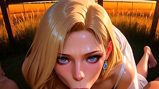 Daughter gets fucked deep in hay and cum on her country face
