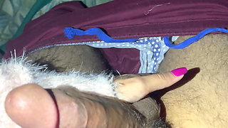 Indian desi bhabhi playing with dick