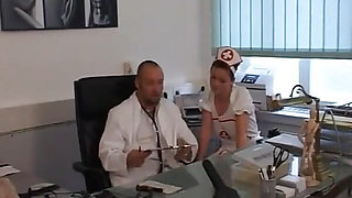 Awesome sexy nurse secretly films an amateur fuck with her doctor