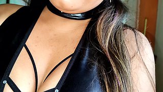 Beautiful Busty Woman in Erotic Lingerie Prepares Her Apartment to Make Free Porn Content