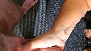 CUCK in CHASTITY gets released and pleasured by BBW PAWG
