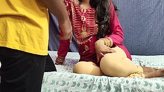 Desi Stepsister Kavita Took Her Stepbrother Room for a Night Where He Want to Sleep with Hot Teen Stepsister Kavita in Hindi