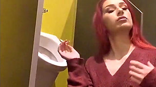 Smoking in a Urinal