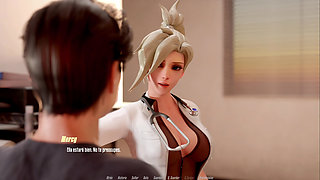 Overwatch XXX - Fucking Overwatch D.va in his room - D.va route