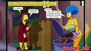 Flanders Banging The Simptoons' Hotties! Pepperoni Pizza! Sexy Cartoons