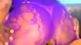 Horny and wild amateur black couple do a hardcore cam show