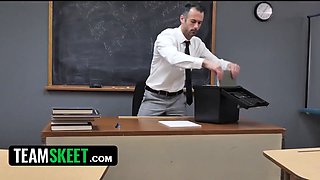 Real teacher is nuts deep inwards his best college girl