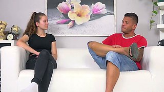 Hot amateur teen blowjob and facial HD video