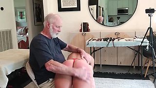 Blonde Babe Gets Spanked & Paddled Hard - Rough Doggystyle Fuck & Creampie Finish