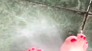 Porn latex movie with foot fetish and blonde mistress