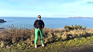 Emma Voyeur tourist girl peeing outdoors public compilation risky pissing