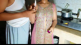 Desi Step Brother Fucking Beautiful Stepsister in kitchen, Desi indian kitchen sex