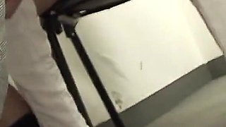 Japan Secretary Teen Arisa Gives Her Three Bosses Blowjob in the Office Uncensored