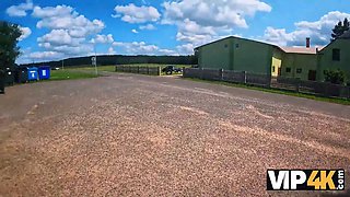 Vip4k. babe flashed her pierced Natural Tits and then it happened...