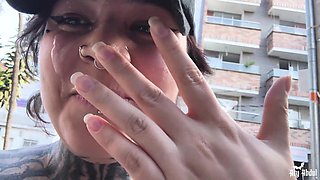Whore loses in challenge, I fuck her and she does a cumwalk in the street