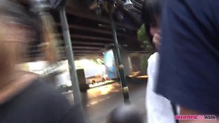 Picking a cute Thai girl and bringing her to the hotel to fill her up