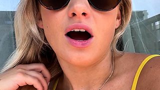 Great Big Boobs On Masturbating Redhead