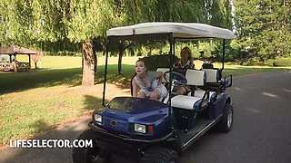 Megan Murkovski and Jessie Ames Golf Course Seduction