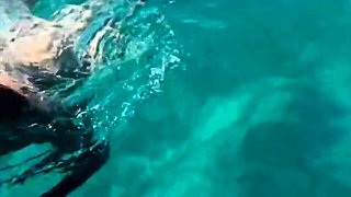 Clear Skys Blue Water With The Perfect Babe Angel Youngs