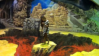 Art museum visit with big ass Thai GF got her horny for sex