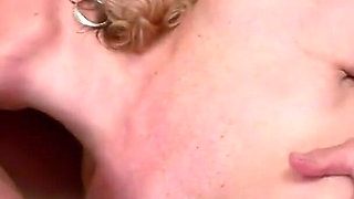 Dirty granny gets trained craftsman with excuse to then persuade him to have sex