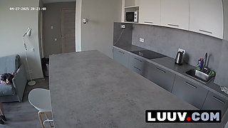 LUUV. Alice seduces Lucien on home camera during a morning routine